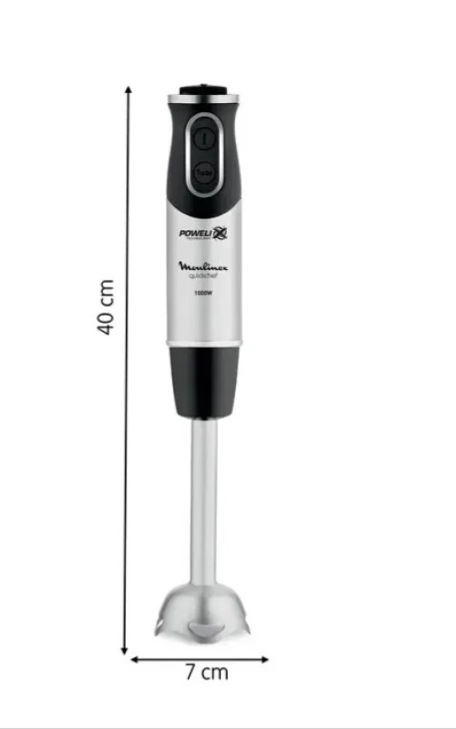 MOULINEX Pied mixeur Quickchef 3en1 12 vitesses 1000w 4 Accessoires
