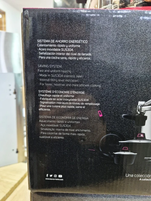 Taurus Black Moments Cafetière a espresso Moka 6 Tasses