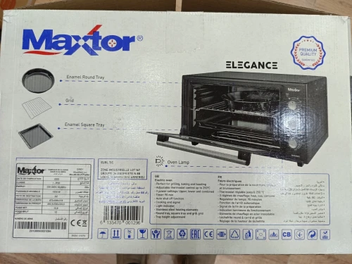 MAXTOR Four électrique élégance 46L ventilé 1600W Gris