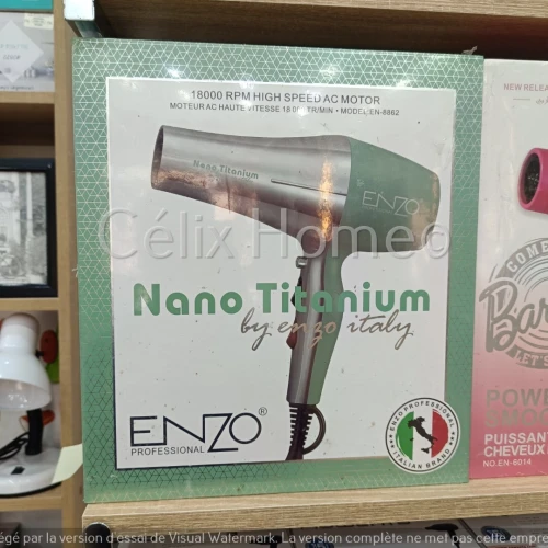 ENZO Sèche cheveux Nano Titanium 1845w 8862