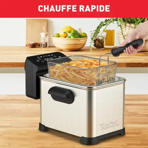 TEFAL Friteuse électrique Family Pro Digital 4L 6 Personnes écran tactile FR507D10