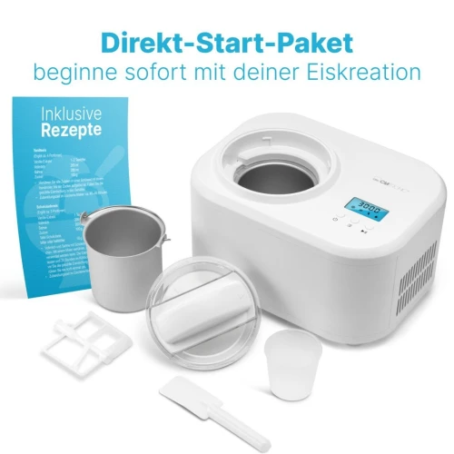 CLATRONIC Ice cream maker Yaourtière et Sorbetière 2en1 100w