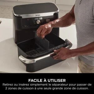 NINJA Foodi FlexDrawer Friteuse Air Fryer 10.4L dual zone AF500EU