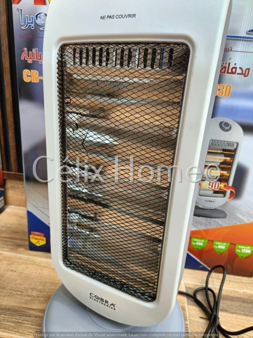 COBRA Chauffage a quartz Résistance électrique oscillante 400/800/1200w