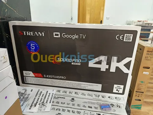 STREAM Téléviseur 43" UHD 4K Smart Google TV SoundPro DLED