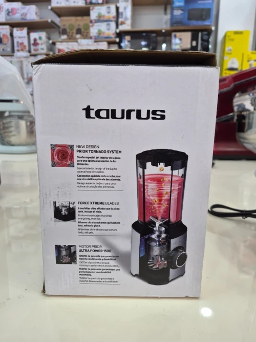 TAURUS PRIOR INOX Blender 1500w 2L Tasse en verre