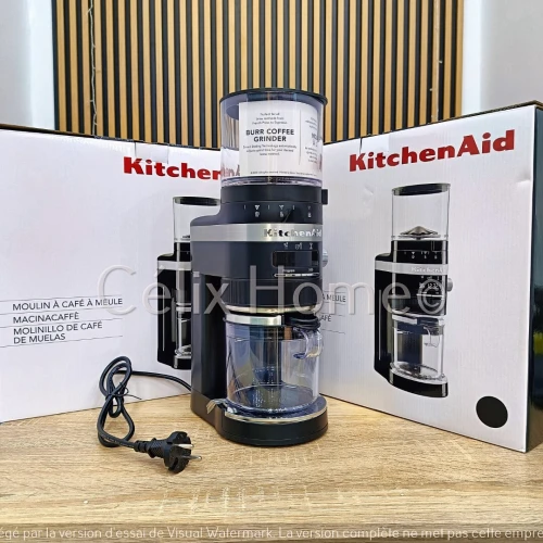 KitchenAid Moulin à meule café digital 70 réglages 5KCG8433EBM