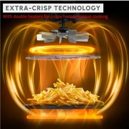 MOULINEX Easy Fry XL Surface & Pizza 4L Air Fryer friteuse à air 1 Kg 10 programmes