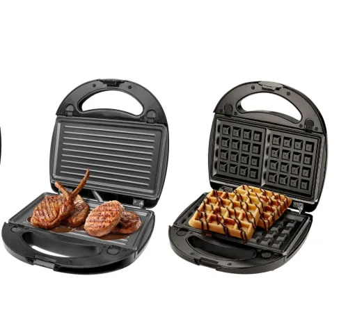 SONASHI Grill gaufrier et panineuse 3En1 760w SSM-861