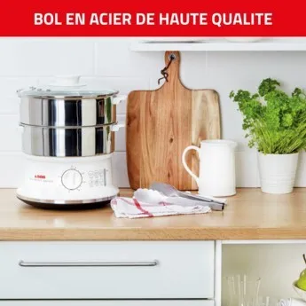 SEB Cuisseur a vapeur 2 Bols inox Série Convenient 6L VC145100