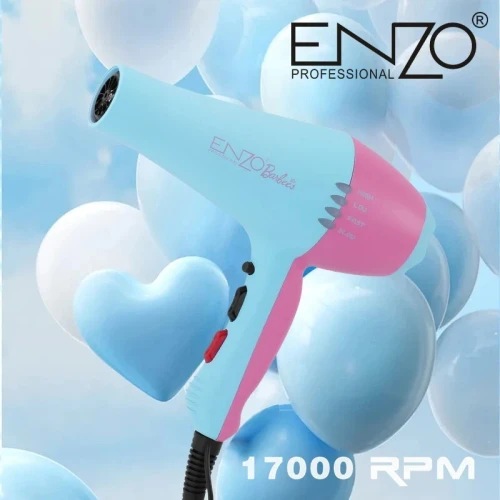 ENZO Sèche cheveux Barbees ionic Turbo 1600w 8860A