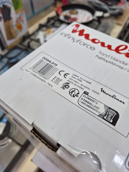 MOULINEX InfinyForce Pieds mixeur polongeant 4 accessoires 1000w