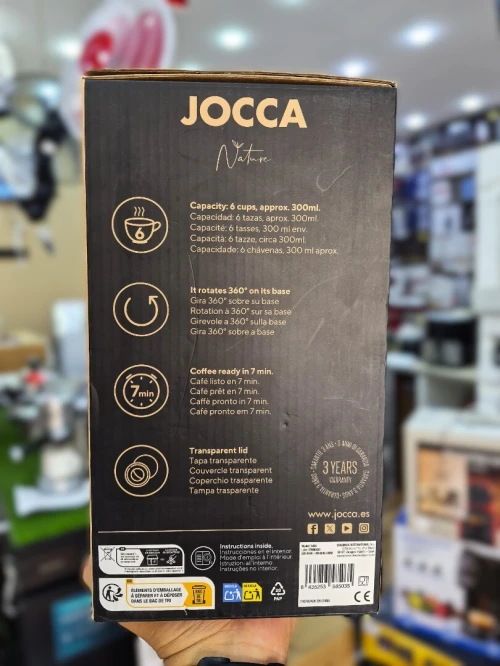 JOCCA Cafetière électrique Moka italienne 6 tasses