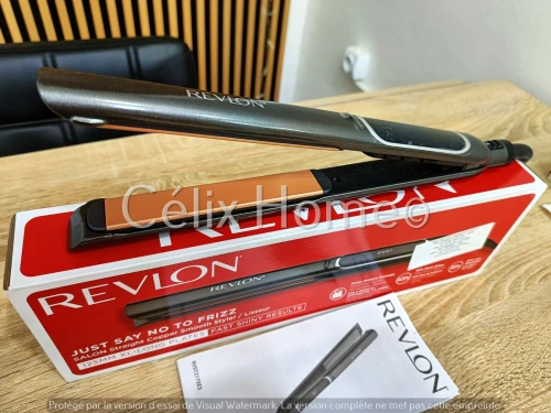 REVLON original Lisseur a cheveux Just Say No to frizz plaques en cuivre
