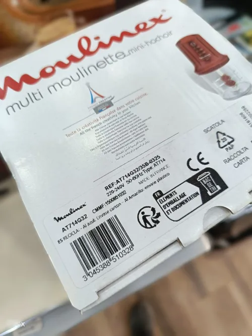 MOULINEX Multi moulinette 3en1 6 lames 500w 2 vitesses