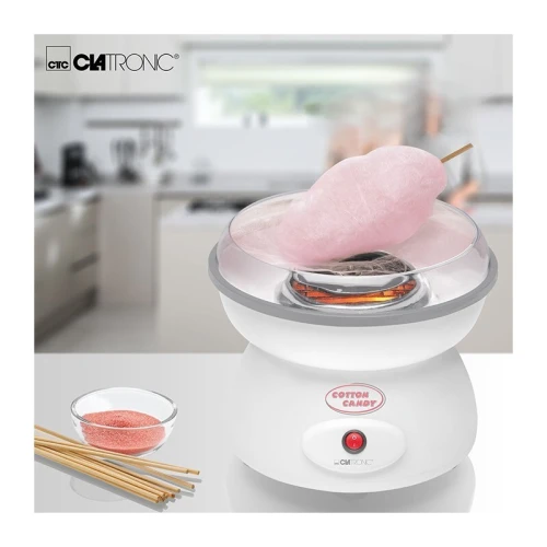 CLATRONIC Machine à Barbe a papa Coton Compact 500w 27 Cm