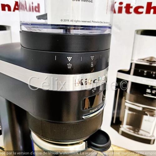 KitchenAid Moulin à meule café digital 70 réglages 5KCG8433EBM