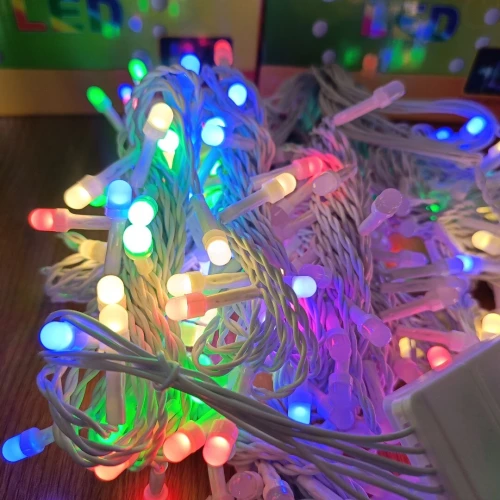 Guirlande guirxiété lumineuse décor ramadan Rideau 3x3 mètres coloré/Jaune ضوئي ملون وأصفر FLASH