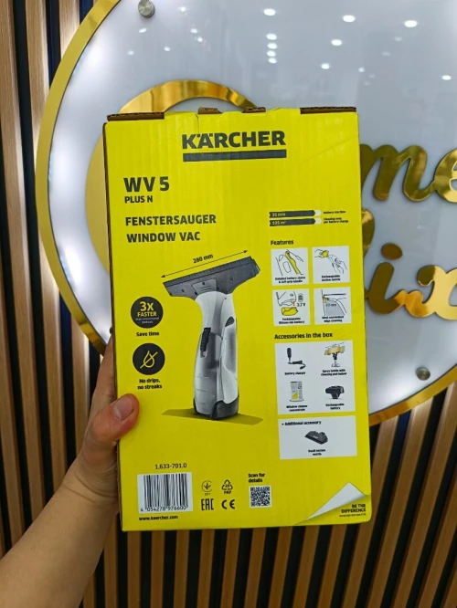 KARSHER WV5 Plus Nettoyeur de vitres et surfaces lisses batterie amovible