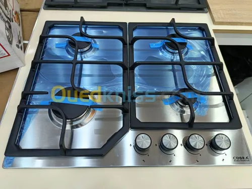 COBRA Table de cuisson inox 4 feux thermocouple 60 cm