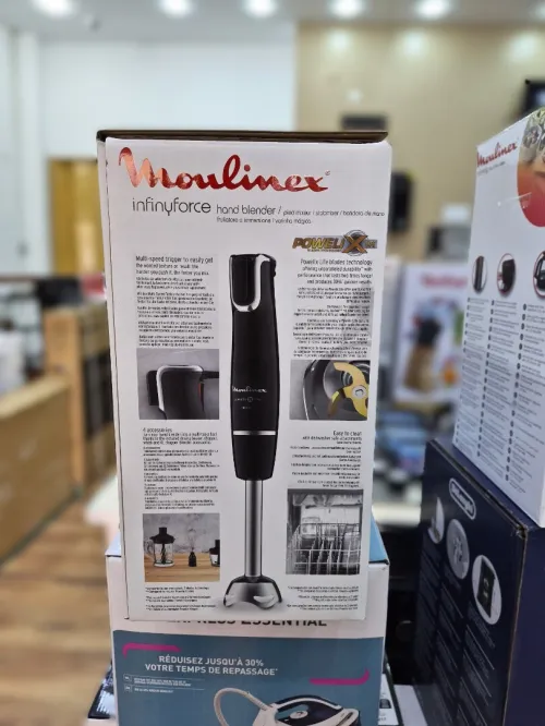 MOULINEX InfinyForce Pieds mixeur polongeant 4 accessoires 1000w