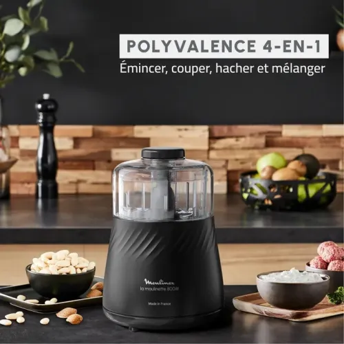 MOULINEX Moulinette et hachoir Eco Respect 4en1 800w 500ml DP710810