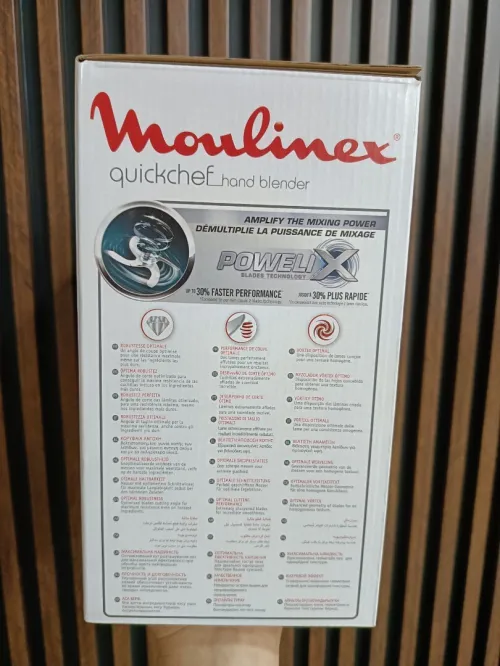 MOULINEX Quick Chef Pied mixeur 3 accessoires 21 Fonctions 10 vitesses 1000w hachoir et fouet