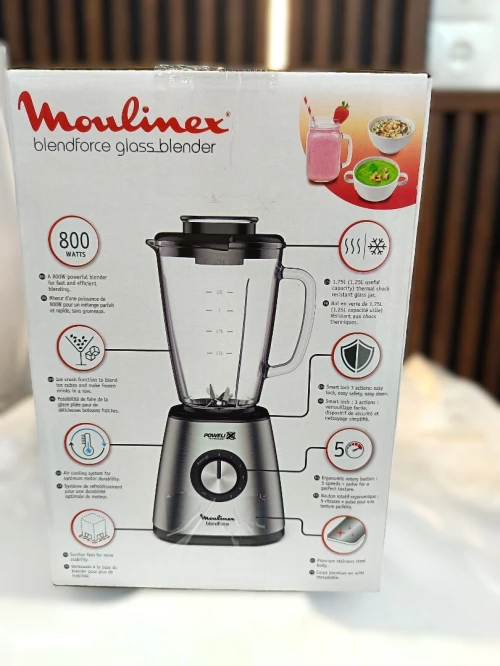 MOULINEX BlendForce Blender tasse en verre 1.75L 800w POWELI 5 vitesses