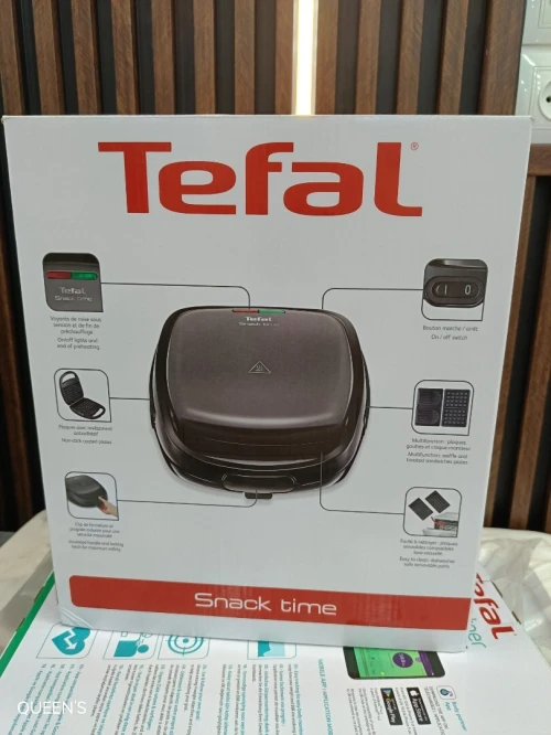 TEFAL Snack Time Gaufrier et Croque monsieur 700w