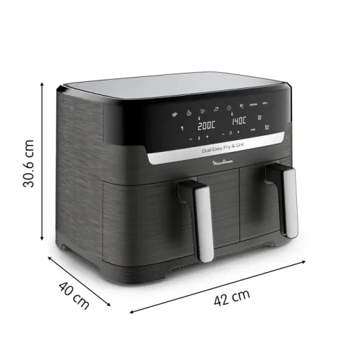 MOULINEX air fyer friteuse Dual easy fry & grill 5.2 +3.1 L double tiroire