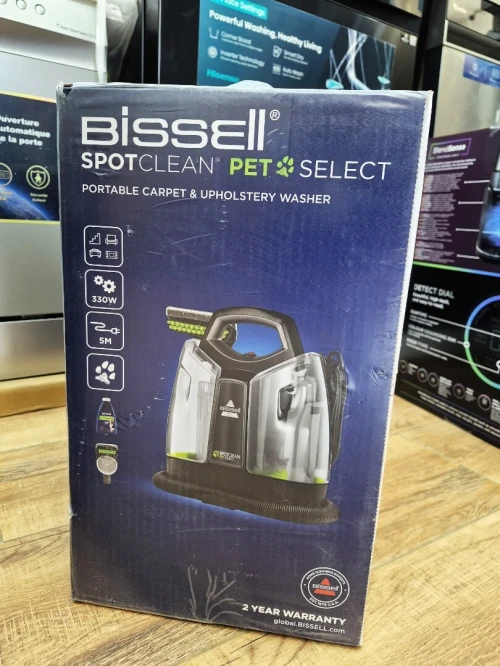 BISSELL Spot Clean Pet Select Détacheur 3en1 aspire/pulvérise/Brosse