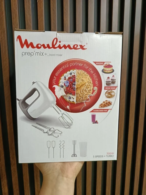 Moulinex Prep'Mix Batteur et Mixeur plongeant 500W  6 accessoires HM462110