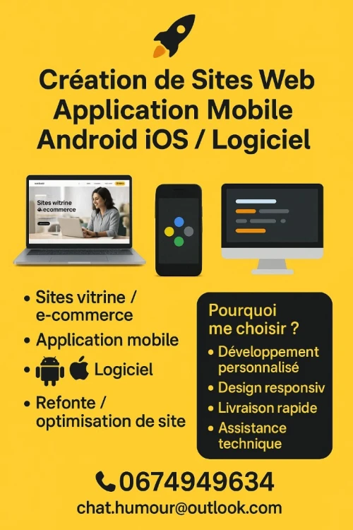 Sites web modernes pour entreprises & particuliers