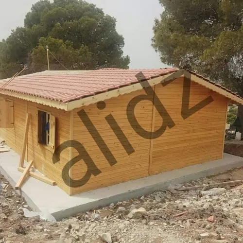 Construction des cahalet en bois