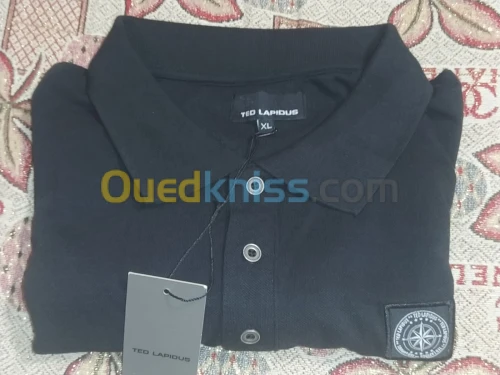 Polo TED LAPIDUS noir original kaba taille L XL  
