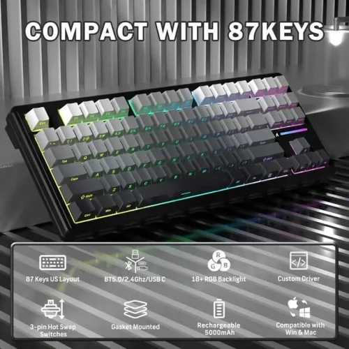 CLAVIER MECANIQUE ATTACK SHARK M87 PRO