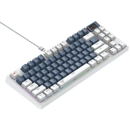 CLAVIER HAVIT MECANIQUE KB884L RED SWITCH SCREEN