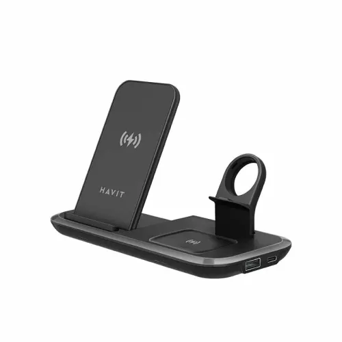 CHARGEUR HAVIT WIRELESS STAND 3 EN 1 W3020 15W