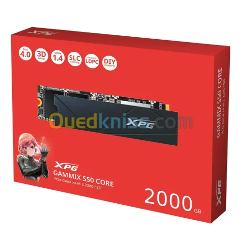 SSD ADATA XPG GAMMIX S50 CORE 2TB GEN 4