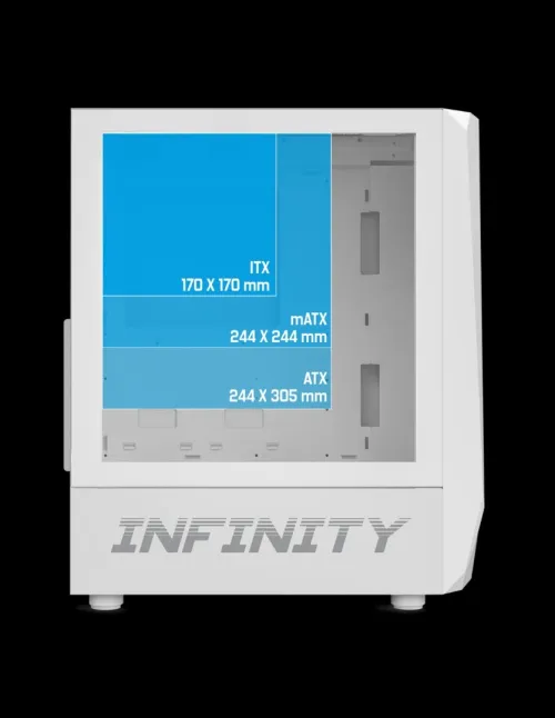 BOITIER SPIRIT OF GAMER INFINITY ARTIC 8201WT WHITE