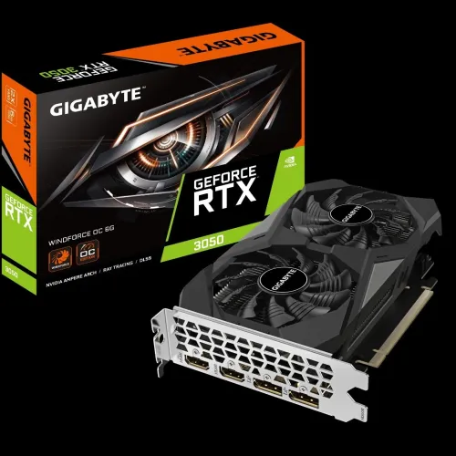 CARTE GRAPHIQUE GIGABYTE RTX 3050 WINDFORCE OC V2 6G