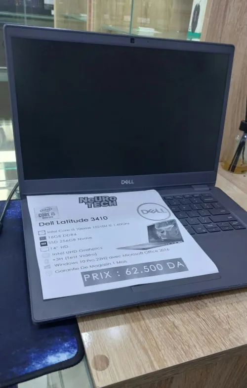 Dell Latitude 3410 i5 10eme 16/256gb ssd nvme Magasin