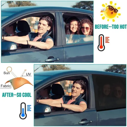 Rideaux Pare-soleil Latéral pour Voiture 2Pcs  ستر واقي للشمس