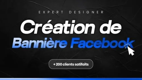 Créer une bannière Facebook , Instagram , LinkedIn, Tick tok