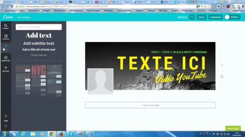 Créer une bannière Facebook , Instagram , LinkedIn, Tick tok