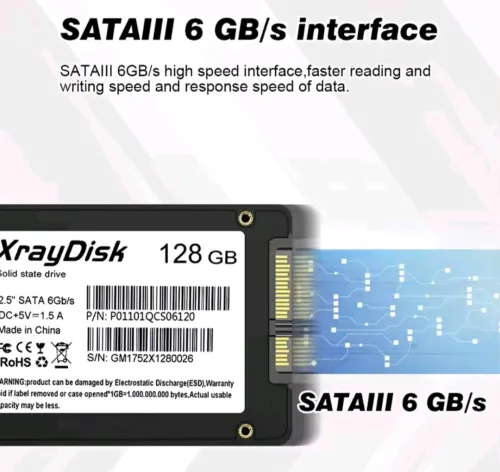 XrayDisk SSD 128 Gb. جديد غير مستعمل