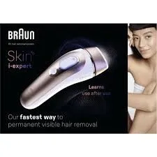 EPILATEUR LAZER BRAUN SKIN I EXPERT -LUMIERE PULSEE- REF PL7147  400 000 FLASHES CORP,JAMBE,VISAGE..