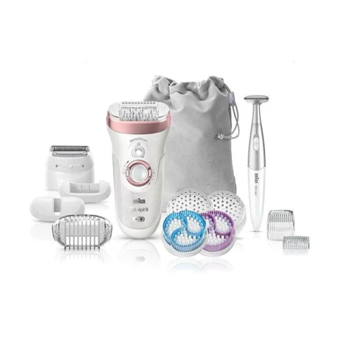 EPILATEUR BRAUN WATERPROOF SILK EPIL 9  REF SES9-980 AVEC 8 ACCESSOIRES