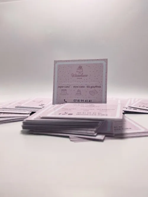 Carte visite plastifié