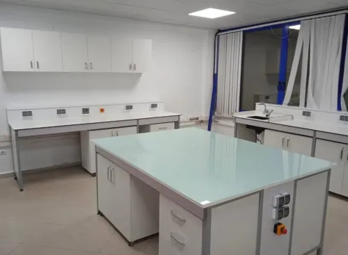 Paillasse de laboratoire et Hôte chimique